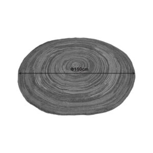 432 000016 1 Rug Bluar Argos The Classic petrol jute D150cm