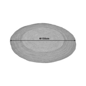 432 000019 1 Rug Tefeton Argos The Classic jute in blue and natural color D150cm