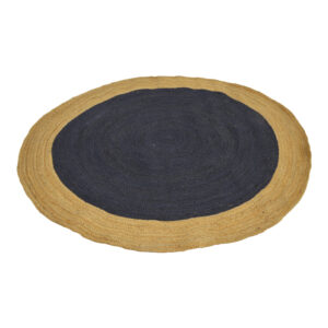Rug Dando Argos The Classic dark blue and natural color jute D150cm