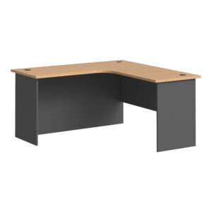 Professional left corner desk Fesialo Argos The Classic natural-anthracite 150x150x75cm