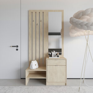 Entrance unit with mirror Citra Argos The Classic sonoma 100x34.3x199.5cm