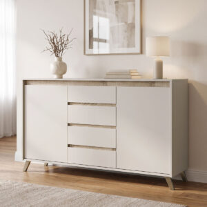 Buffet Belka Argos The Classic cream with oak 155x45x93.7cm