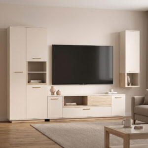 Living room set Norda Argos The Classic cream with oak color 187x40x58.4cm
