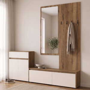 Entrance unit Ansia Argos The Classic walnut oak 210x44.7x175cm
