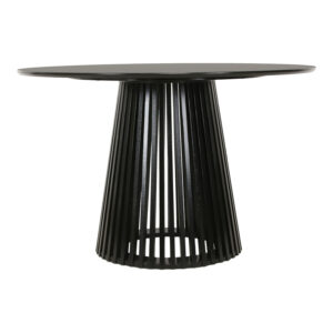200 001552 3 Dining Room with Folegio Grey Chairs and Domonic Black Table D100x75cm Set of 5pcs