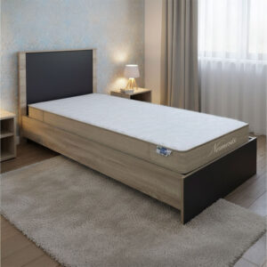 Bed with mattress Athos-Nemesis Argos The Classic sonoma-anthracite 90x190cm