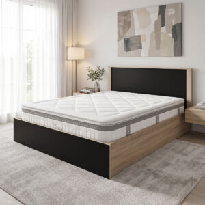 Bed with mattress Athos Utopia Argos The Classic sonoma and anthracite 160x200cm