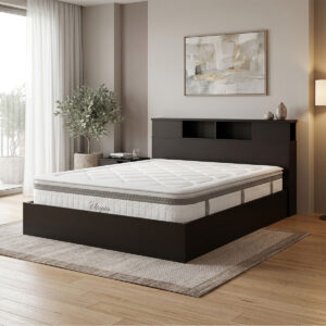Bed with mattress Olympus Utopia Argos The Classic wenge 160x200cm