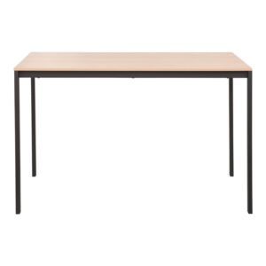 200 001890 3 Dining set with Aurora mocha Chairs and Faragio Table black in natural shade 120x75x75cm Set 5pcs
