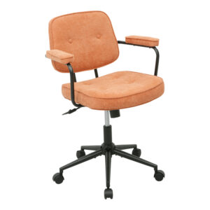 Office chair Leberta Argos The Classic terracotta fabric 64x63.5x86-96cm