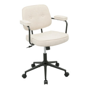 Office chair Leberta Argos The Classic beige fabric 64x63.5x86-96cm