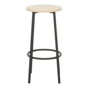 225 000103 3 Bar set of 5pieces Arzo Argos The Classic in natural color with black metal 100x60x86cm