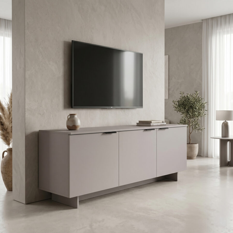 Tv stand Beldon grey 150x42x55cm