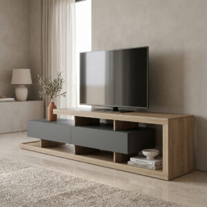 Tv stand Arbero Argos The Classic anthracite-sonoma 198x40x45cm