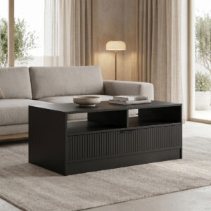 Coffee table Lemardo Argos The Classic black 100x50x40cm