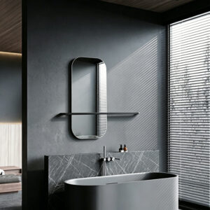 233 000055 1 mirror Lunaria Argos The Classic black MDF 60x11.5x60cm