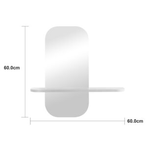 233 000056 3 mirror Lunaria Argos The Classic white MDF 60x11.5x60cm