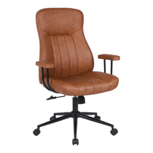 Manager's office chair Philareti Argos The Classic brown PU 74x71.5x108-118cm