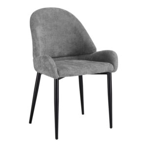 Chair Finda Argos The Classic grey fabric with black metal leg 59x58x86.5cm