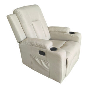 Relax armchair with massage mechanism Gessel Argos The Classic fabric beige 80x90x98cm