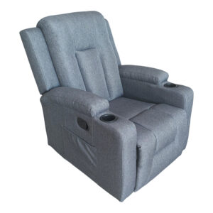 Relax armchair with massage mechanism Gessel Argos The Classic fabric anthracite 80x90x98cm