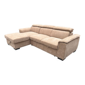 Right corner sofa-bed Lemance Argos The Classic beige fabric 251x168x82cm