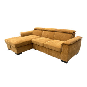 Right corner sofa-bed Lemance Argos The Classic camel fabric 251x168x82cm