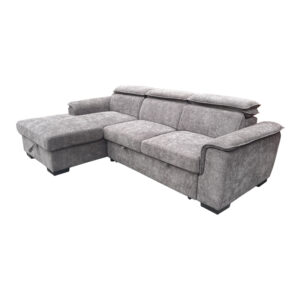 Right corner sofa-bed Lemance Argos The Classic grey fabric 251x168x82cm