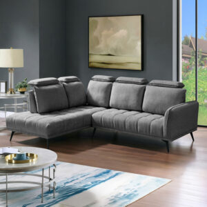 Right corner sofa Serkas Argos The Classic grey fabric 268x100x105cm