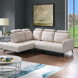 Right corner sofa Serkas Argos The Classic beige fabric 268x100x105cm
