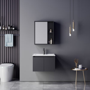 Chinky Argos The Classic anthracite countertop with sink and mirror