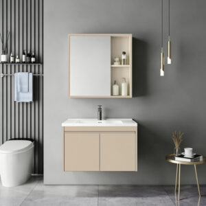 Sinkea Argos The Classic cappuccino color countertop with sink and mirror