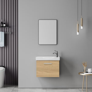 Renza Argos The Classic oak countertop with sink and mirror