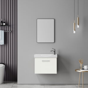 Renza Argos The Classic white countertop with sink and mirror