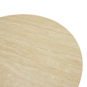 029 000442 3 Coffee table Franzel Argos The Classic sintered stone in travertine look-mdf walnut D80x40cm