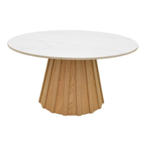 029 000443 1 Coffee table Franzel Argos The Classic sintered stone in marble look-mdf in natural shade D80x40cm