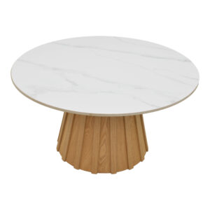 029 000443 2 Coffee table Franzel Argos The Classic sintered stone in marble look-mdf in natural shade D80x40cm