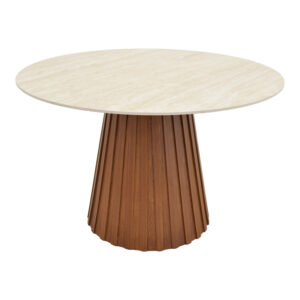 029 000444 1 Dining table Franzel Argos The Classic sintered stone in travertine look-mdf walnut D120x75cm