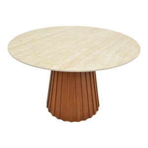 029 000444 2 Dining table Franzel Argos The Classic sintered stone in travertine look-mdf walnut D120x75cm