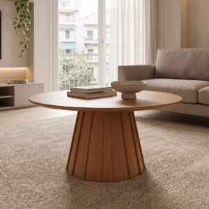 Coffee table Franzel Argos The Classic mdf walnut D80x40cm