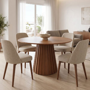 Dining table Franzel Argos The Classic mdf walnut D120x75cm