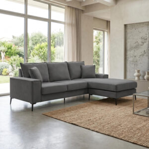 Reversible corner sofa Ravelma Argos The Classic anthracite fabric 241x168x87cm