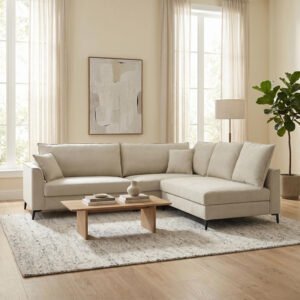 Reversible corner sofa Almy Argos The Classic beige fabric 271x219x91cm