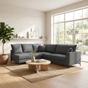 Reversible corner sofa Almy Argos The Classic anthracite fabric 271x219x91cm