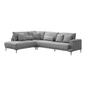 074 000099 1 Corner sofa Maliva Argos The Classic right corner grey fabric 280x210x100cm
