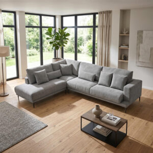 Corner sofa Maliva Argos The Classic right corner grey fabric 280x210x100cm