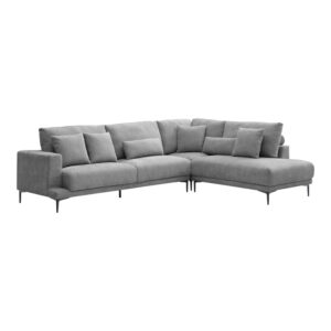 074 000101 1 Left corner sofa Maliva Argos The Classic grey fabric 280x210x100cm