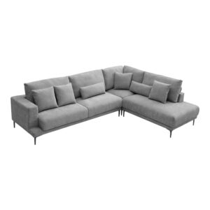 074 000101 2 Left corner sofa Maliva Argos The Classic grey fabric 280x210x100cm