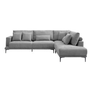 074 000101 3 Left corner sofa Maliva Argos The Classic grey fabric 280x210x100cm