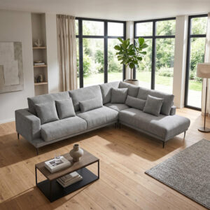 Left corner sofa Maliva Argos The Classic grey fabric 280x210x100cm